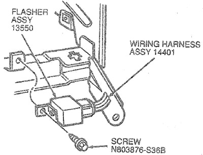 Ford Taurus (1985-1991) - caja de fusibles y relés