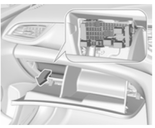 Opel Insignia B (2020-2021) – caja de fusibles