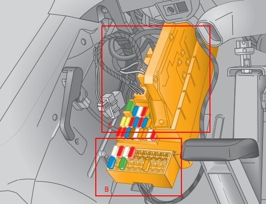Volkswagen Crafter (2006-2022) - caja de fusibles y relés