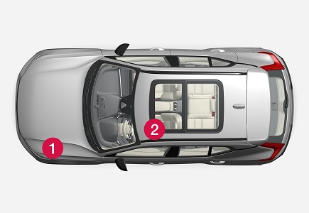 Volvo XC40 (2020-2022) - caja de fusibles